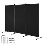 VEVOR Room Divider, 3 Panel Room Divider, Folding Privacy Screen and Portable Partition Divider for Room Separation, Freestanding Room Partitions