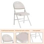 Lot de 2/4/6 chaises pliantes avec patins antidérapants Chaises de réception pour l'intérieur et l'extérieur, chambre, salle à manger