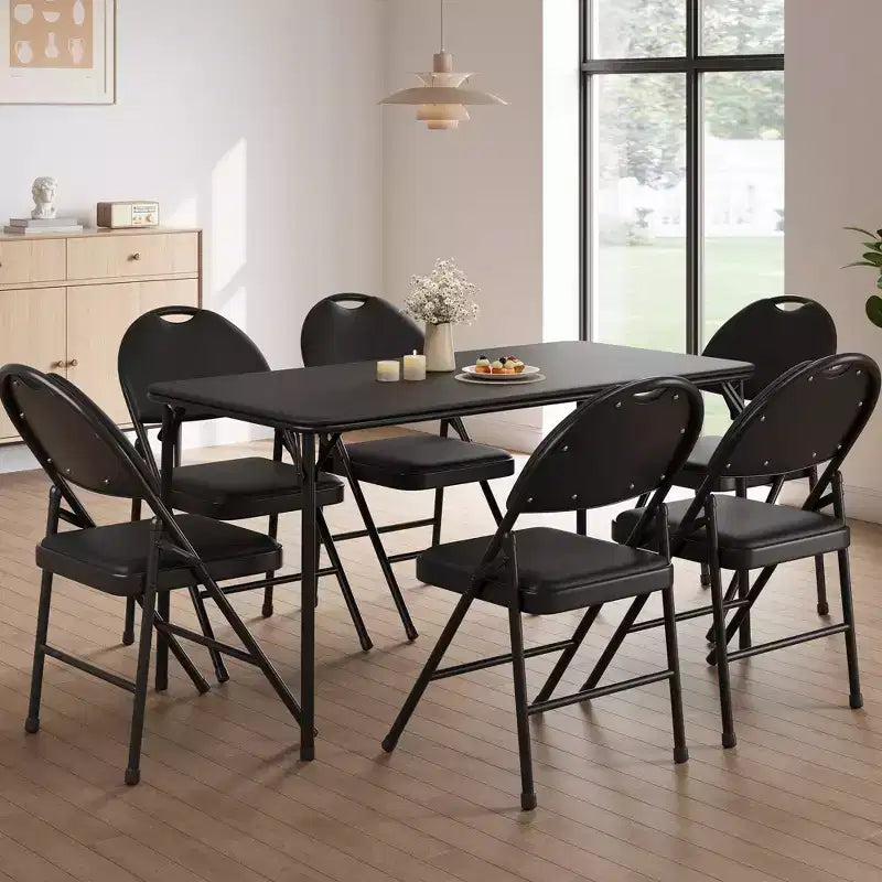 Lot de 2/4/6 chaises pliantes avec patins antidérapants Chaises de réception pour l'intérieur et l'extérieur, chambre, salle à manger
