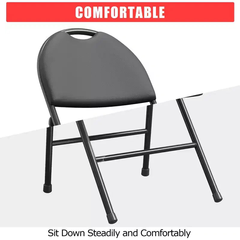 Lot de 2/4/6 chaises pliantes avec patins antidérapants Chaises de réception pour l'intérieur et l'extérieur, chambre, salle à manger