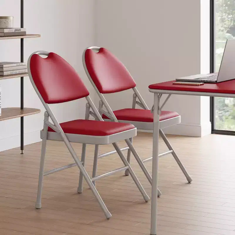Lot de 2/4/6 chaises pliantes avec patins antidérapants Chaises de réception pour l'intérieur et l'extérieur, chambre, salle à manger