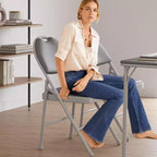 Lot de 2/4/6 chaises pliantes avec patins antidérapants Chaises de réception pour l'intérieur et l'extérieur, chambre, salle à manger