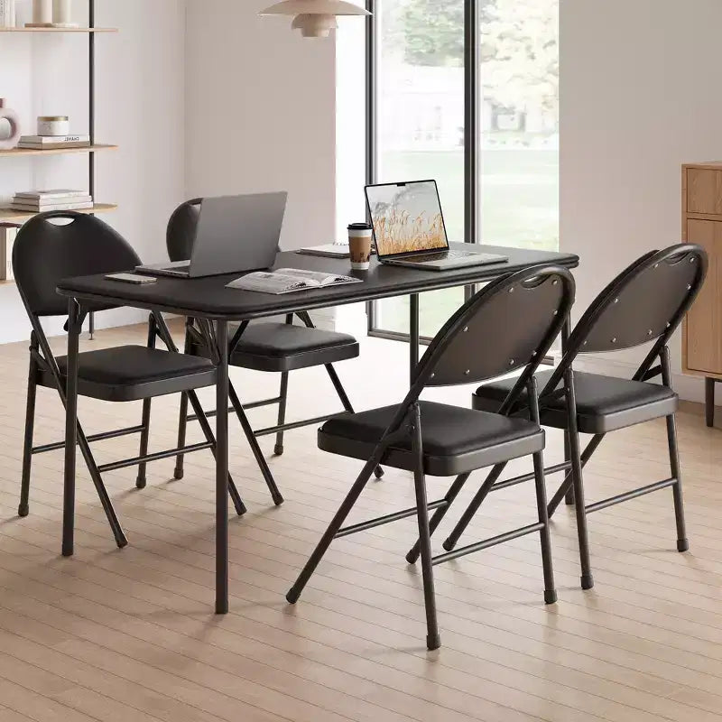 Lot de 2/4/6 chaises pliantes avec patins antidérapants Chaises de réception pour l'intérieur et l'extérieur, chambre, salle à manger