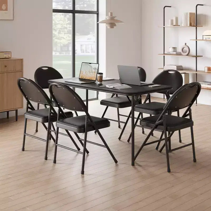 Lot de 2/4/6 chaises pliantes avec patins antidérapants Chaises de réception pour l'intérieur et l'extérieur, chambre, salle à manger
