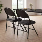 Lot de 2/4/6 chaises pliantes avec patins antidérapants Chaises de réception pour l'intérieur et l'extérieur, chambre, salle à manger