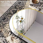 Miroir de salle de bain 24x36 pouces, arche classique, miroir mural décoratif moderne avec cadre en aluminium, miroir de courtoisie mural pour commode de chambre, entrée, salon