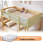 Lit superposé jumeau sur jumeau avec tiroirs de rangement, cadre de lit mezzanine convertible en bois d'hévéa massif avec échelles, lit détachable pour enfants