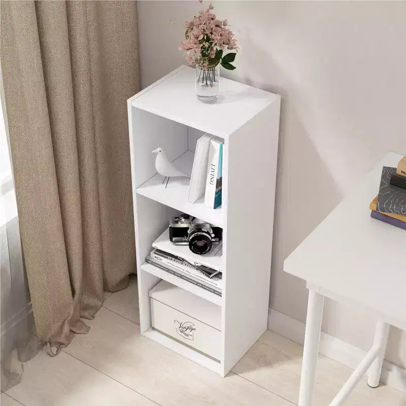Étagère bibliothèque à 3 niveaux en bois de 31,5 po de hauteur