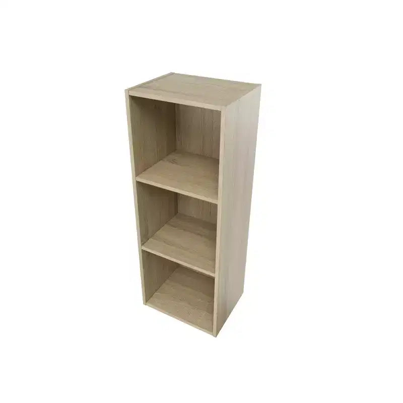 Étagère bibliothèque à 3 niveaux en bois de 31,5 po de hauteur