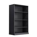 49x31x16 Étagère de rangement sans porte en bois Meuble de rangement Bibliothèque & Meuble de bureau pour Cuisine Chambre Entrée Salon Salle à manger Noir