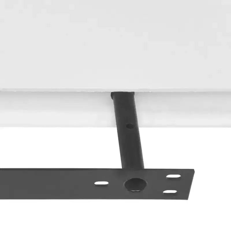 Lot de 2 étagères murales MDF blanc 120 cm de large Fixation murale