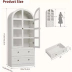 Meuble de rangement avec 2 tiroirs, haut, armoire de cuisine cintrée,