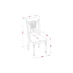 Ensemble de salle à manger 7 pièces - Table rectangulaire avec rallonge papillon et 6 chaises - Construction en bois massif