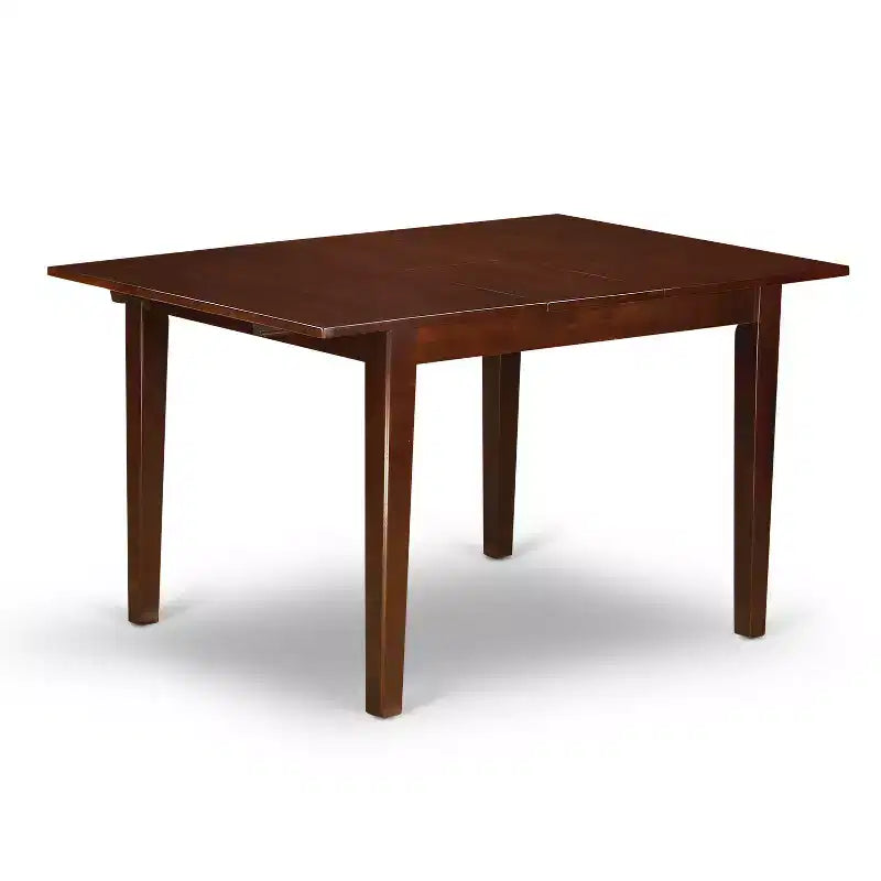 Small Dinette Set - Modern Kitchen Table with Chairs & Storage Leaf - Compact Dining Room Furniture
