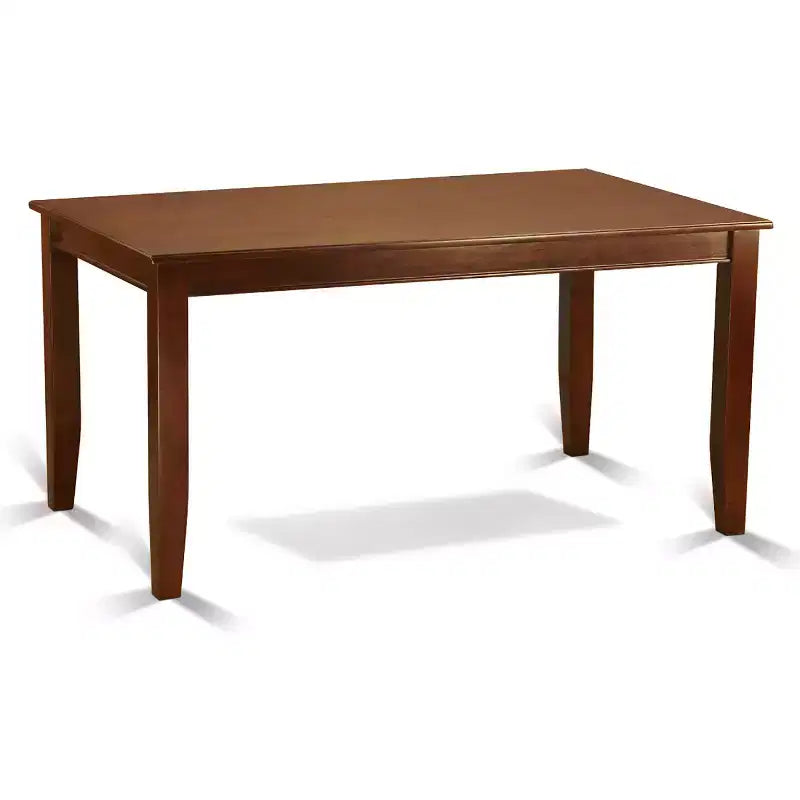 5 Piece Dinette Set - Contemporary Dining Table & 4 Chairs - 36x60 Inch Mahogany Finish