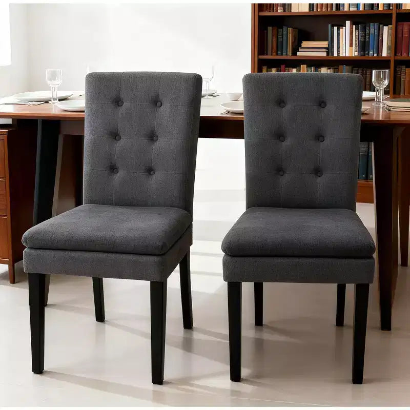 Christopher Knight Home Freya Contemporary Upholstered Tufted Dining Chairs (Set of 2)