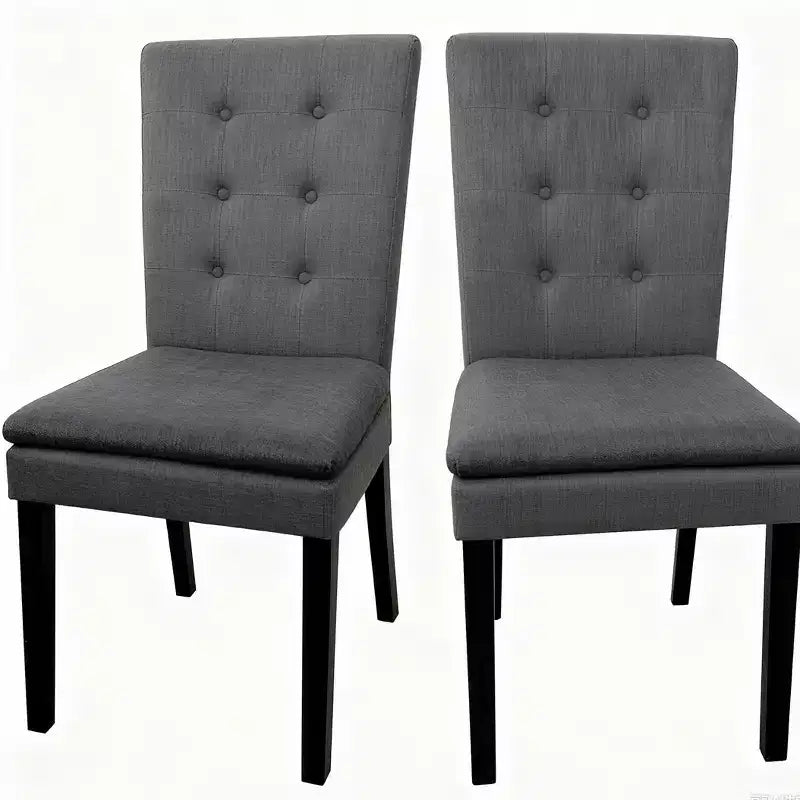 Chaises de salle à manger capitonnées contemporaines Freya (lot de 2)