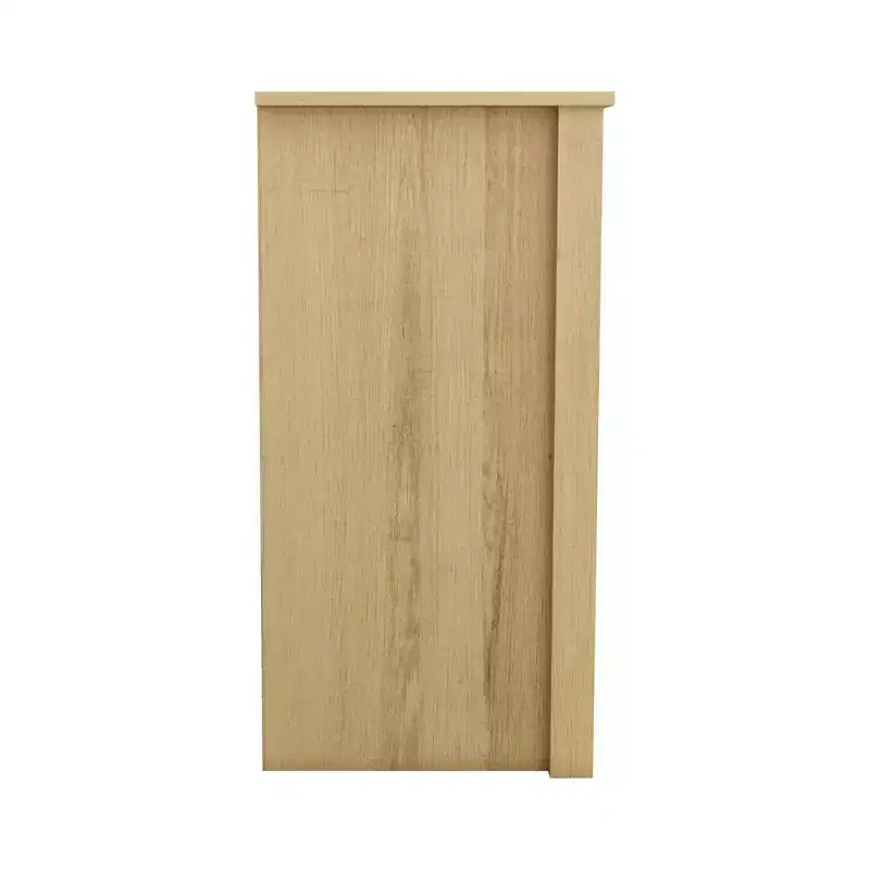 Commode enfant à 6 tiroirs avec façades multicolores, blanche 46,1 L x 15,8 P x 31,3 H