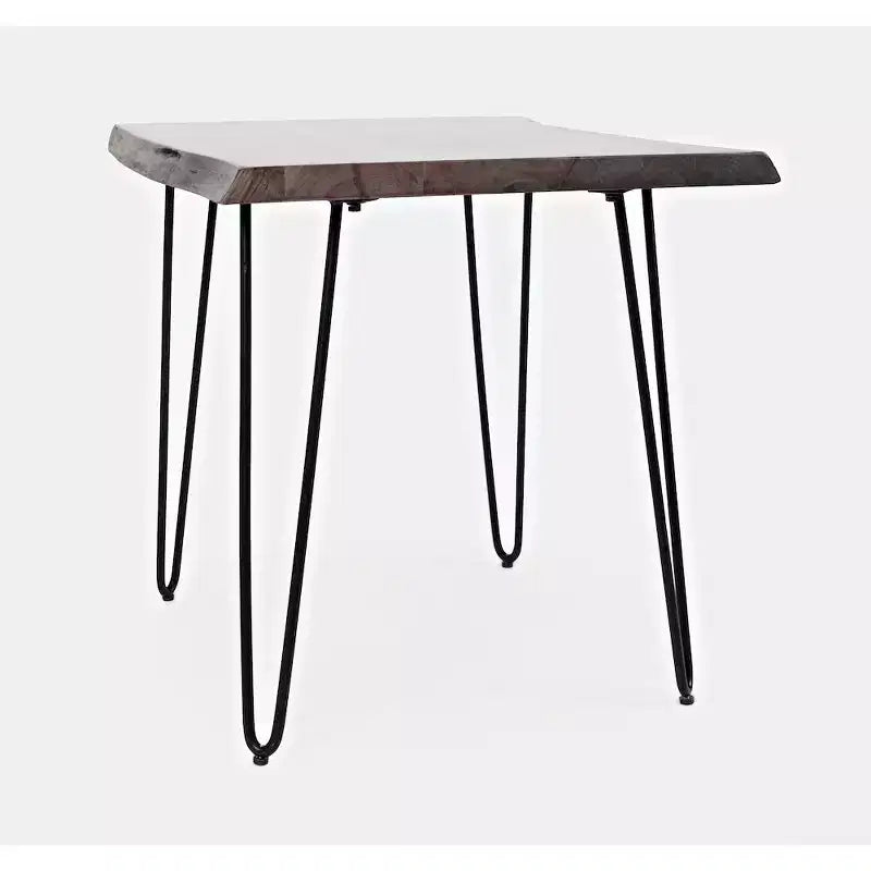 Table d'appoint carrée Nature's Edge 24'' en acacia massif