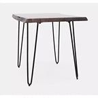 Table d'appoint carrée Nature's Edge 24'' en acacia massif