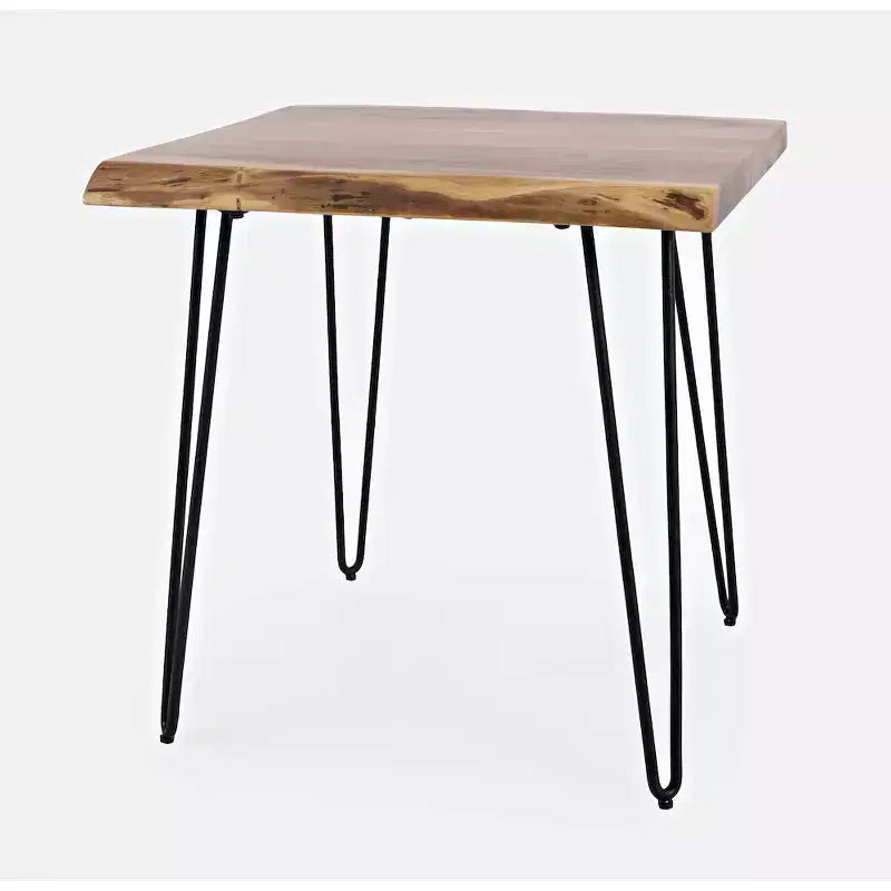 Table d'appoint carrée Nature's Edge 24'' en acacia massif
