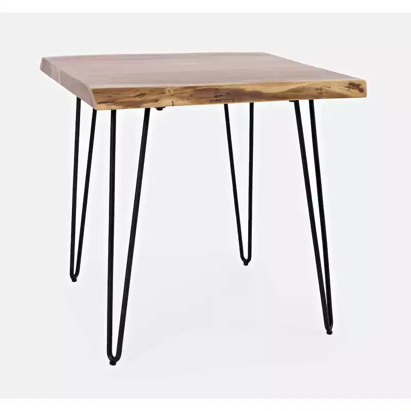 Table d'appoint carrée Nature's Edge 24'' en acacia massif
