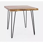 Table d'appoint carrée Nature's Edge 24'' en acacia massif