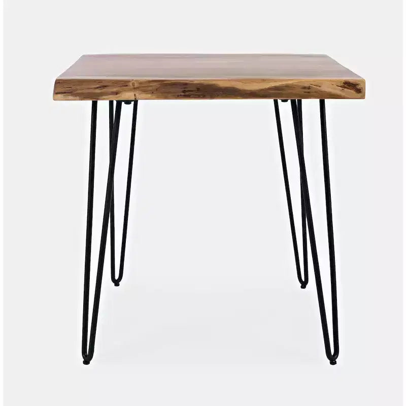 Table d'appoint carrée Nature's Edge 24'' en acacia massif