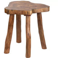 Crestview Collection Free Form Brown Solid Wood Accent_End Table