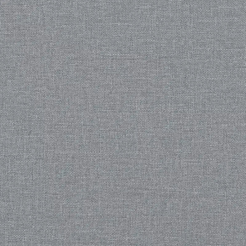 Structure de lit en tissu polyester gris clair, contreplaqué, bois composite