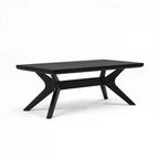 Table basse rectangulaire à pieds croisés (1220 mm x 610 mm)