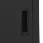 Classeur de bureau en acier avec porte coulissante
