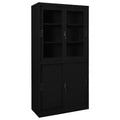 vidaXL Filing Cabinet Storage Office File Cabinet with Sliding Door Steel