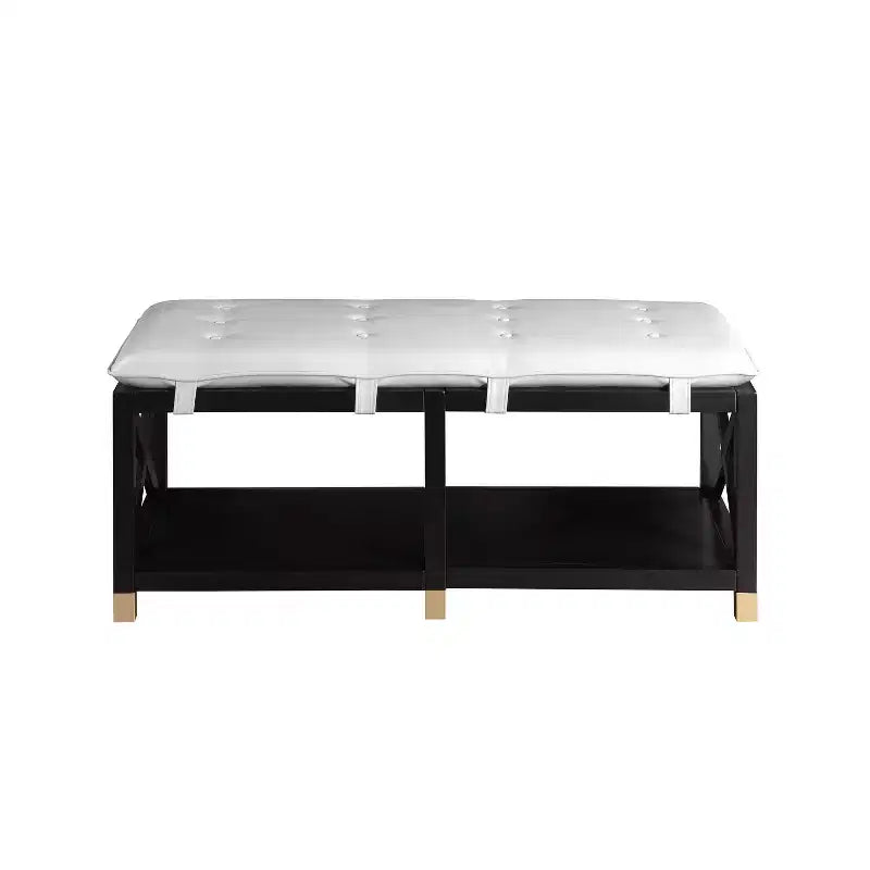 48,5 Silas Banc de rangement rectangulaire avec coussin amovible