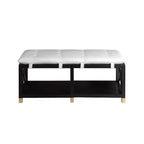 48,5 Silas Banc de rangement rectangulaire avec coussin amovible