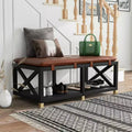 48.5 Silas Rectangle Storage Bench with Removable Cushion - miBasics