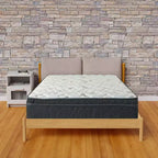 Matelas hybride simple face Euro Top mi-ferme 12 pouces, compatible avec un lit réglable