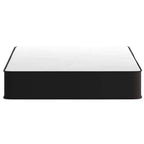 Matelas hybride à ressorts ensachés confort supérieur de fermeté moyenne en boîte avec surface en tissu tricoté et mousse certifiée CertiPUR-US