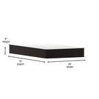 Matelas hybride à ressorts ensachés confort supérieur de fermeté moyenne en boîte avec surface en tissu tricoté et mousse certifiée CertiPUR-US